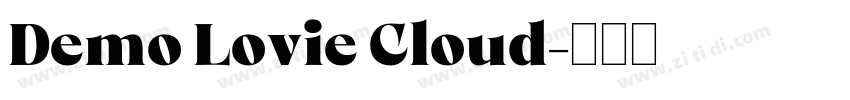 Demo Lovie Cloud字体转换